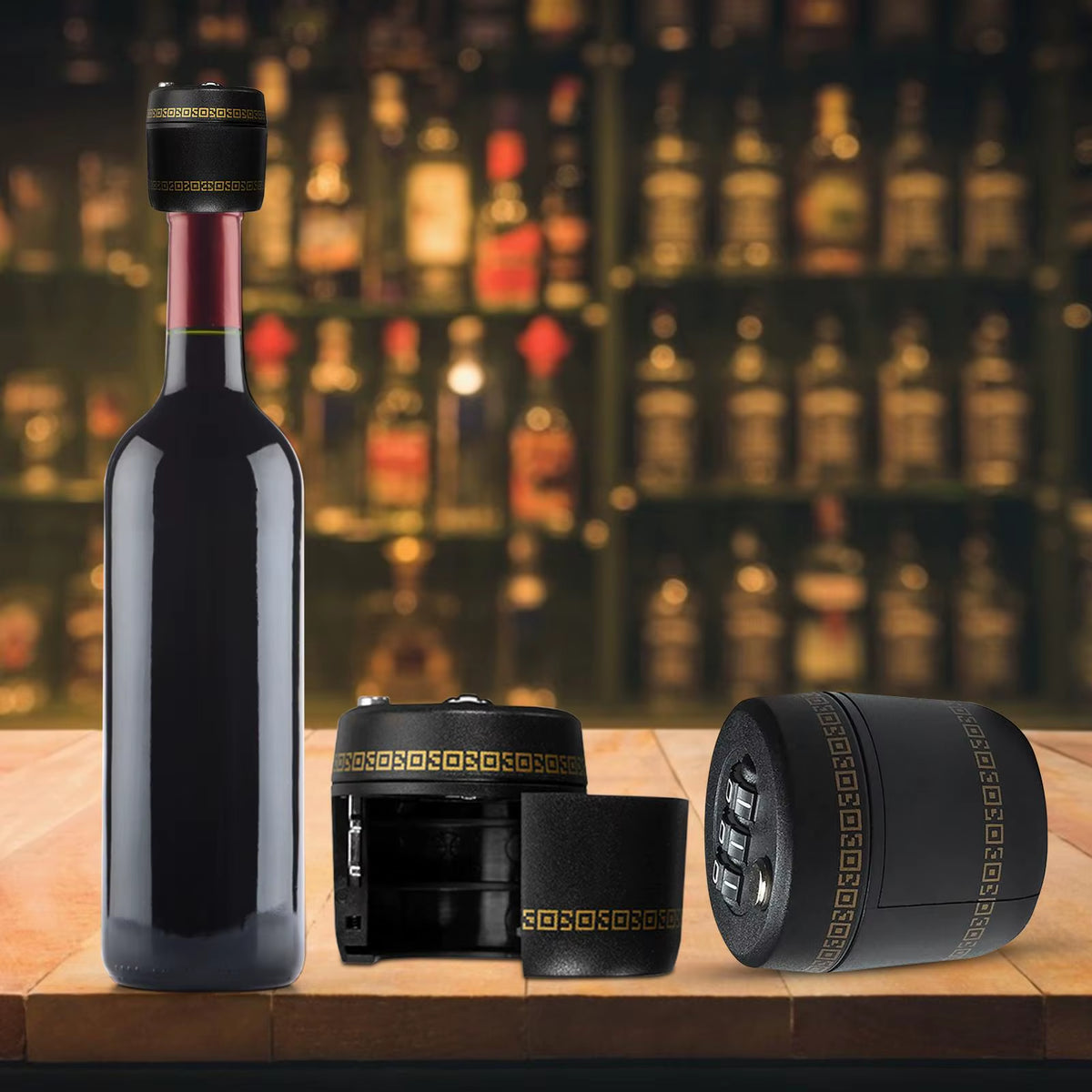 Wine Bottle Password Lock Combination Lock Wine Stopper Not Exposed to Children Lock Wine Cover Lock Wine Bottle Lock