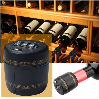 Wine Bottle Password Lock Combination Lock Wine Stopper Not Exposed to Children Lock Wine Cover Lock Wine Bottle Lock