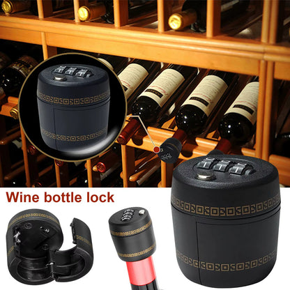 Wine Bottle Password Lock Combination Lock Wine Stopper Not Exposed to Children Lock Wine Cover Lock Wine Bottle Lock